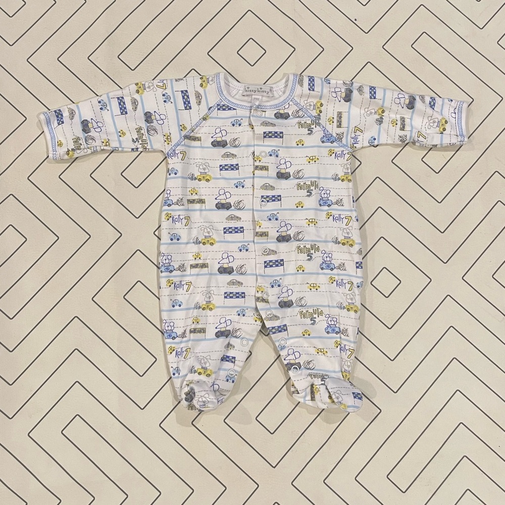 Kissy Kissy Race Car Footie Pajama